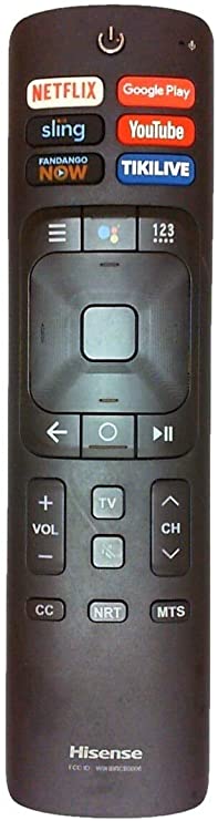 OEM Hisense ERF3A69 Smart TV Voice Command Remote Control with Netflix Google Play Sling YouTube Fandango Now Tikilive Buttons for 55H9100E 55H9100EPLUS 655H9100E 65H9100EPLUS 65H9808