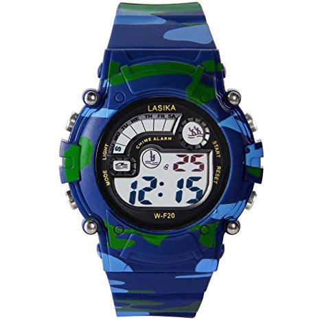 Hiwatch TM Waterproof 30M Outdoor with Alarm WOODLAND CAMO Digital Wrist Watches