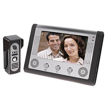 BW 7 Inch Video Door Phone Doorbell Video Entry System Intercom Kit 1-camera 1-monitor Night Vision