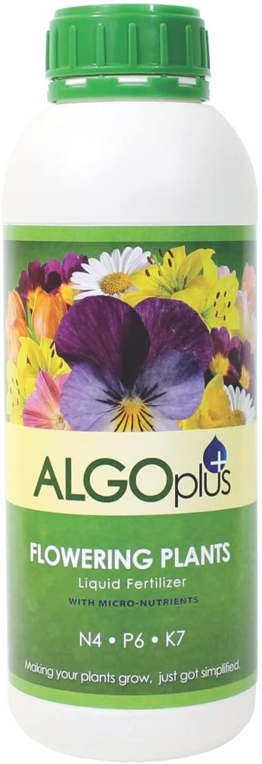 Algoflash Flowering Plants - Liquid Fertilizer & Plant Food 1-Liter Bottle