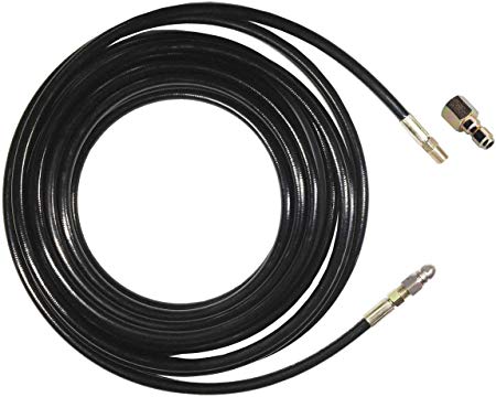 XZT 3000psi(s16)-1/4" Quick Release Pressure Washer Sewer Drain Hose,Sewer Jetter Hose Kit (35FT)