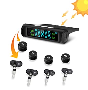 Skyshop TPMS Car Tire Pressure Monitoring System (Solar Power