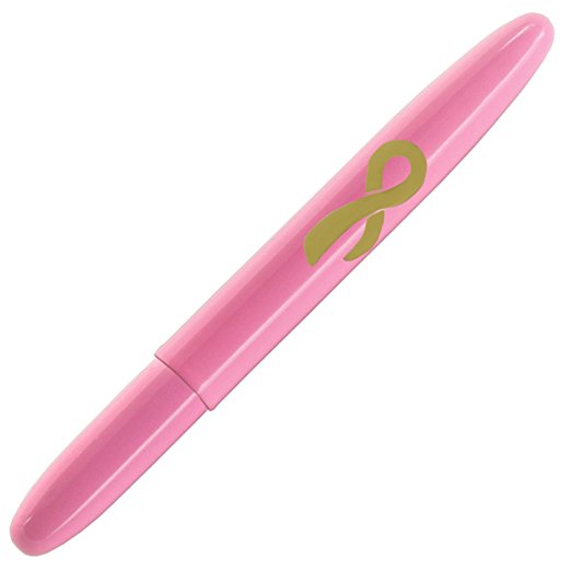 Pink Breast Cancer Awarness Bullet Space Pen with Ribbon by Fisher Space Pen