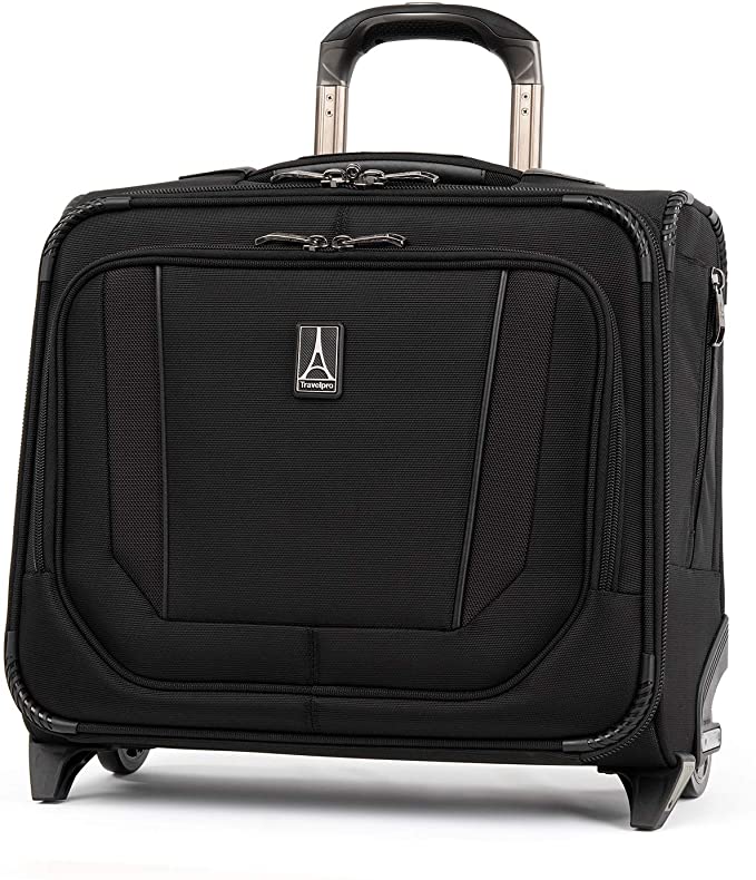 Travelpro Crew Versapack-Rolling Travel Tote Bag, Jet Black, One Size