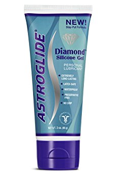 Astroglide Diamond Silicone Gel, Personal Lubricant, 3 Ounce