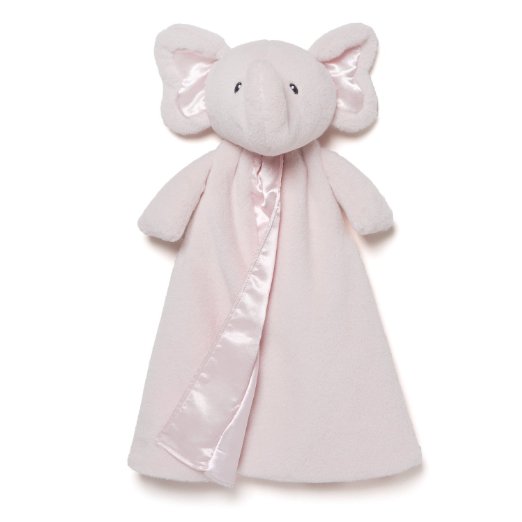 Gund Baby Bubbles Elephant Huggybuddy Blanket, Pink, 17"