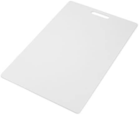 Farberware Poly Cutting Board, 12-Inch by 18-Inch, White