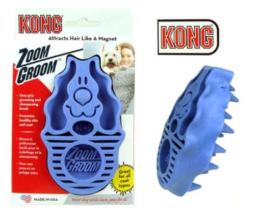 KONG Zoom Groom Multi-Use Dog Brush Pink