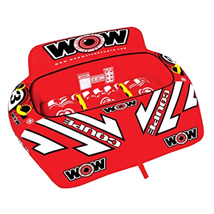 Wow World of Watersports Coupe Cockpit Towable Tube, Front and Back Tow Points