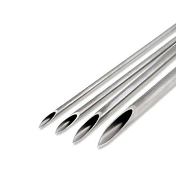 BodyJ4You® Piercing Needles Sterilized 16 Gauge 1.2mm (Nostrils, Ears, Eyebrow) - 10 Pieces
