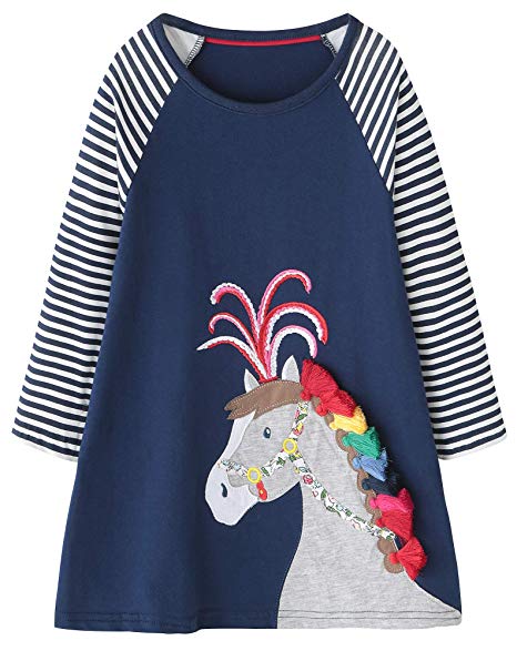 Fiream Girls Cotton Long Sleeve Dress