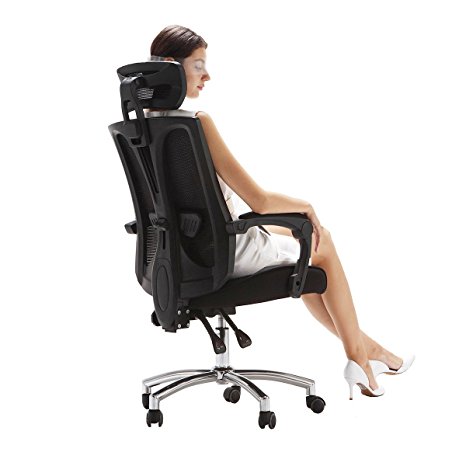 Hbada High-Back Perfect-Fit Office Chair, Ergonomic Chair,Computer Cahir, Desk Chair, Task Chair(Black)