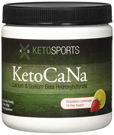KetoSports KetoCaNa Strawberry Lemonade, The Original Exogenous Ketone Product (10.75 oz)