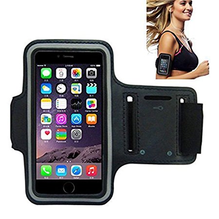 Sports Armband, Morris Water Resistand Key Holder Card Holder Sport Armband for Smartphones iPhone 7, 7 Plus, 6, 6 Plus, 6S, 5, 5S, 4, 4S, Galaxy S3, S4   Key Holder, Water Resistant