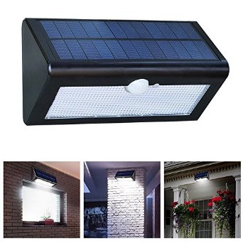 Solar Security Lights, LONRIC 38 LED Outdoor Solar Energy Motion Sensor Lights with 3 Modes Waterproof Solar Lighting for Porch Patio and Yard