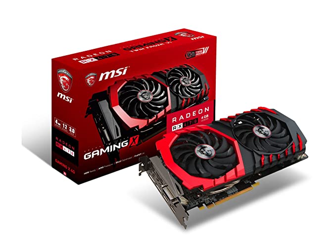 MSI GAMING RX 470 GDDR5 4GB CrossFire VR Ready FinFET DirectX 12 Graphics Card (Radeon RX 470 GAMING X 4G)