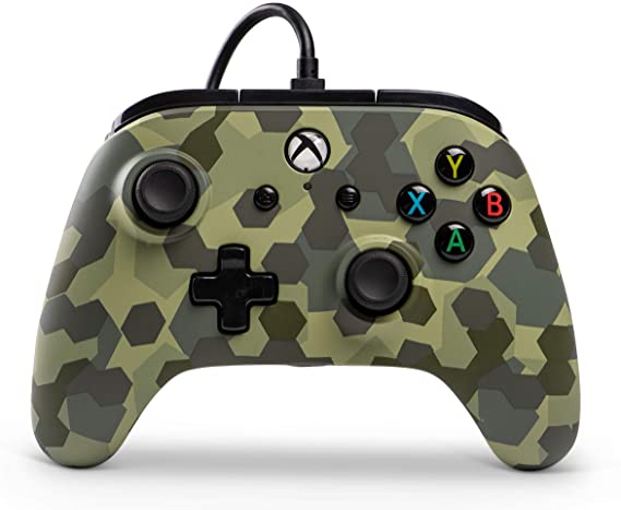 Wired Controller Officially Licensed By Microsoft And Compatible With Xbox Onexbox One Sxbox One X And Windows 10 - Deep Jungle Camo