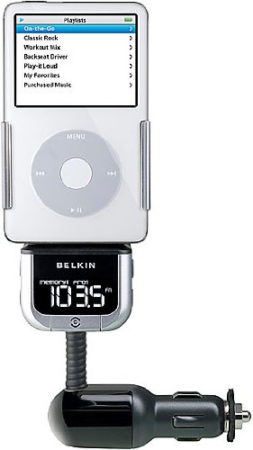 Belkin TuneBase FM Transmitter with ClearScan for iPod