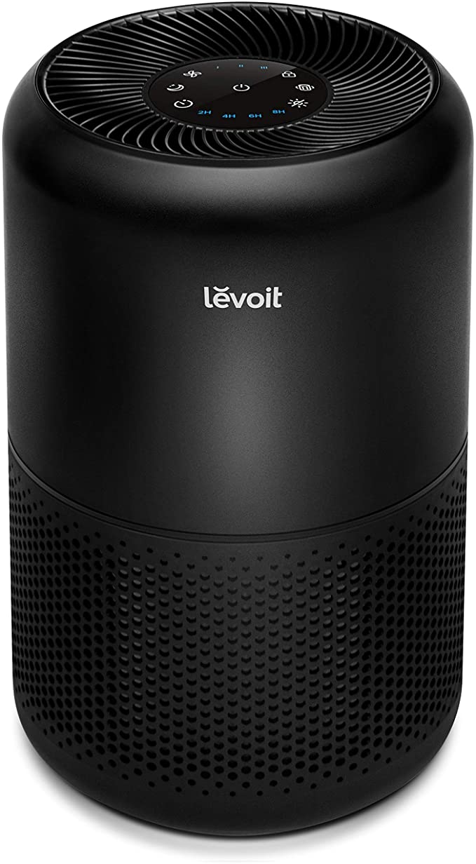 LEVOIT Air Purifiers for Home Allergies and Pets Hair Smokers in Bedroom, True HEPA Filter, 24db Filtration System Cleaner Odor Eliminators, Remove 99.97% Smoke Dust Mold Pollen, Core 300, Black