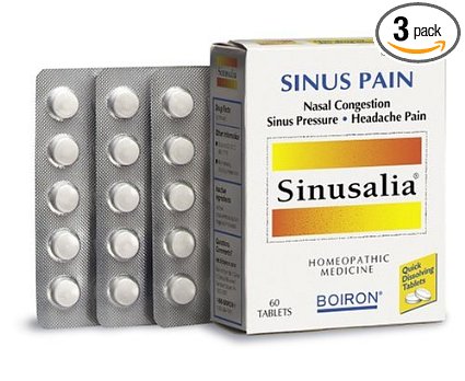 Boiron Sinusalia for Sinuses, 60 Tablets (Pack of 3)