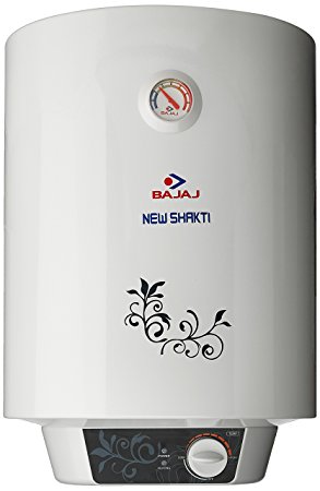 Bajaj New Shakti 15-Litre Vertical Water Heater (White)