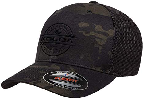 Koloa Surf Premium Embroidered Thruster Logo Flexfit 6511 Truckers Caps