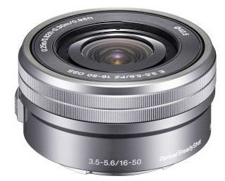 Sony SELP1650 16-50mm Power Zoom Lens (Silver, Bulk Packaging)