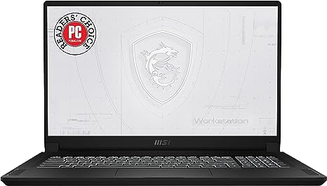 MSI WS76 Workstation Laptop: 17.3" 144Hz FHD 1080p, Intel Core i7-11800H, NVIDIA Quadro RTX A3000, 32GB, 1TB SSD, Thunderbolt 4, WiFi 6E, TPM2.0 Fingerprint, Win10 PRO, Black (11UK-470)