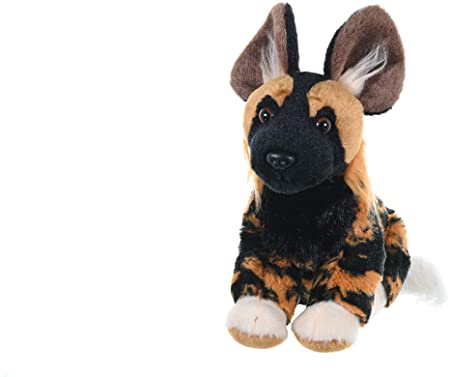 Wild Republic African Wild Dog Plush, Stuffed Animal, Plush Toy, Gifts for Kids, Cuddlekins 8 Inches