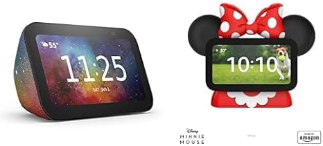 Echo Show 5 Kids Bundle: Includes Echo Show 5 (3rd Gen, 2023 release) Kids | Galaxy & Made for Amazon Disney Minnie Mouse Stand