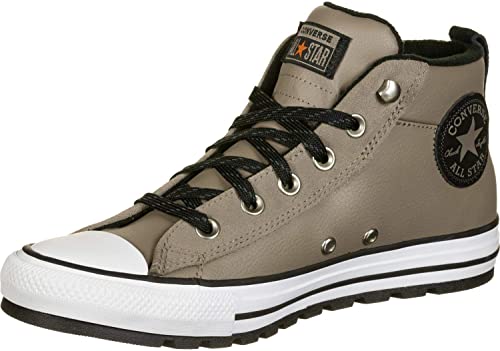 Converse Women's Chuck Taylor All Star Leather Street Mid Top Sneaker