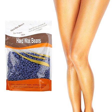 [FDA Certified]Yeelen 300g Hair Removal Hard Wax Beans, Lavender Hard Wax Beans with Wax Applicator Sticks Stripless Full-Body Depilatory Wax Beads (Lavender) …