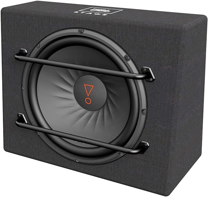 JBL Single 12" Car Audio Subwoofer Sealed Enclosure, Black