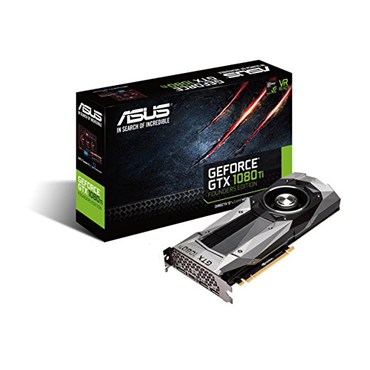 ASUS GeForce GTX 1080 TI 11GB GDDR5X Founders Edition VR Ready 5K HD Gaming HDMI DisplayPort PCIe Graphics Card Graphic Cards GTX1080TI-FE