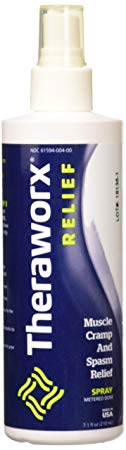 Theraworx Relief Fast-Acting Spray for Leg Cramps, Foot Cramps and Muscle Soreness, 7.1oz.