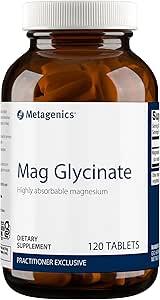 Metagenics Mag Glycinate - Highly Absorbable Magnesium - Magnesium Glycinate for Nervous System Support* - Gluten-Free - Non-GMO - Vegetarian - 120 Tablets