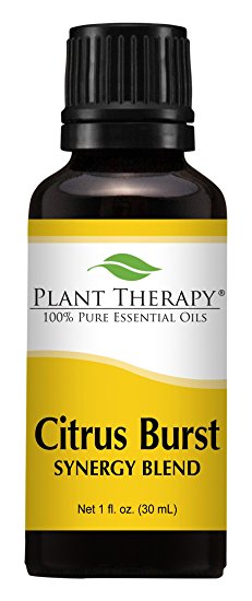 Plant Therapy Citrus Burst Synergy Essential Oil Blend. 100% Pure, Undiluted, Therapeutic Grade. Blend of: Grapefruit, Lemon, Lime, Litsea, Mandarin and Orange. 30 mL (1 Ounce).