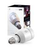 LIFX Original A21 Wi-Fi Smart LED Light Bulb Multicolor Adjustable Dimmable No Hub Required Pearl White