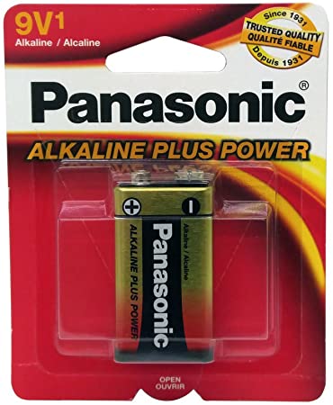 Panasonic Alkaline Plus Batteries, 9 Volt