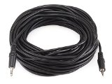 Monoprice 100647 50-Feet 35mm Stereo PlugPlug MM Cable Black