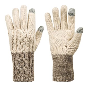 Winter Warm Knit Gloves for Women, Wool Touchscreen Texting Thick Gloves for Beanies Matching by REDESS