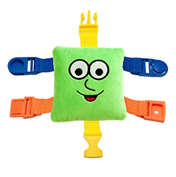 BUCKLE TOY Mini "Buster" - Toddler Early Learning Basic Life Skills Children's Plush Travel Activity