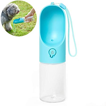 PETKIT Dog Water Bottle, Portable Dog Water Dispenser with Drinking Bowl, Leakproof and Lightweight Pet Water Bottle for Walking, Hiking, Travel, BPA Free