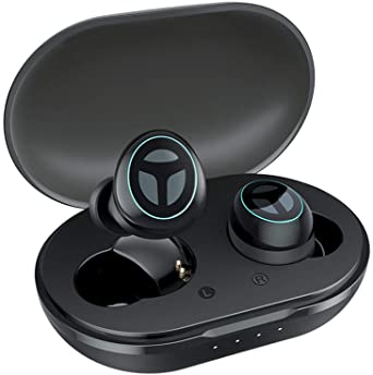 [Upgraded Version] TRANYA B530 Bluetooth 5.0 Deep Bass True Wireless Earbuds, Aptx Compatible Sports Wireless Headphone with CVC8.0 Noise Cancellation, 80 Hours Playtime with Charging Case