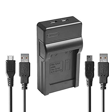 Happyjoy NB-6L NB-6LH Micro and Mini USB Battery Charger for Canon PowerShot SX240 HS SX260 HS SX270 HS SX280 HS SX510 HS SX530 HS SX600 HS SX710 HS