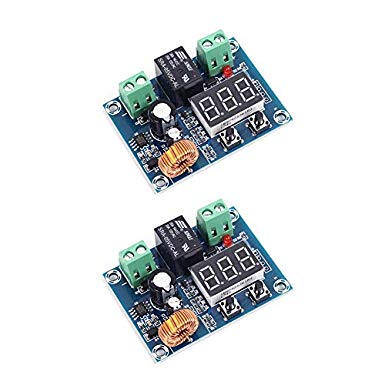 Onyehn 2pcs DC 12V-36V Voltage Protection Module Digital Low Voltage Protector Disconnect Switch Over Discharge Protection Module Output 6-60V