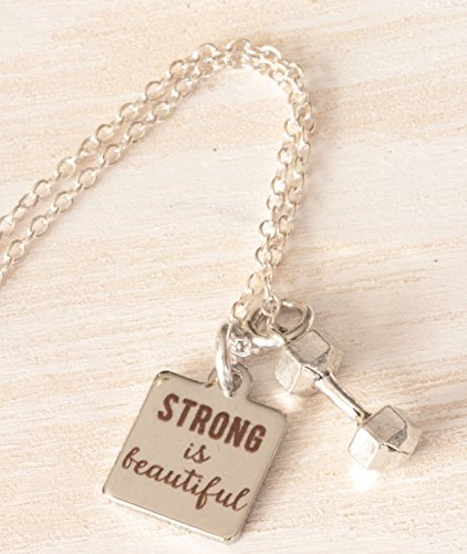 Strong is Beautiful Inspirational Fitness Necklace