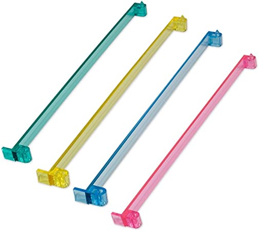 Color Acrylic Mahjong Pushers 18'' Set of 4 by C&H Solutions