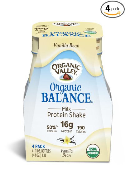 Organic Valley, Organic Balance, Milk Protein Shake, Vanilla Bean, 11 oz, 4 pack
