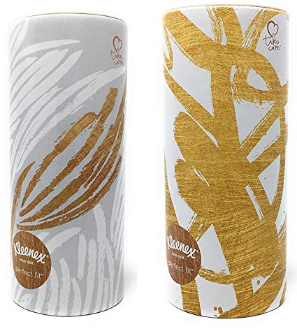 Kleenex Facial Tissues Perfect Fit, Pack of 2 (Designs May Vary)